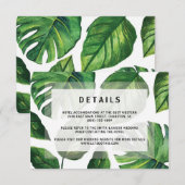 Tropische bruiloft uitnodiging, strand bruiloft Ka Kaart (Voorkant / Achterkant)