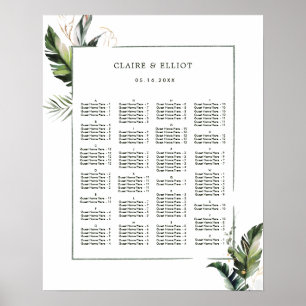 Tropische bruiloft van ALPHABETISCHE ORDE Poster