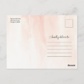 Tropische bruiloft van bestemming sparen de Datum Briefkaart (Achterkant)