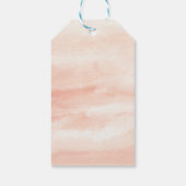 Tropische bruiloft van bestemming sparen de Datum Cadeaulabel (Achterkant)