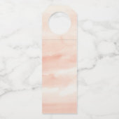 Tropische bruiloft van bestemming sparen de Datum Flessenhanger (Achterkant)