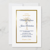 Tropische bruiloft van de witte goudpalm van de le kaart (Voorkant)