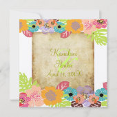  Tropische bruiloft Voeg je achtergrond toe Kaart (Voorkant)