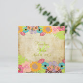  Tropische bruiloft Voeg je achtergrond toe Kaart (Staand voorkant)