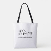 Tropische bruiloft Welkome Tas Gift Bag, Palm Leaf (Achterkant)