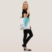 Tropische bruiloft Welkome Tas Gift Bag, Palm Leaf (Op model)