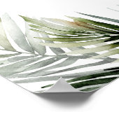 Tropische bruiloft welkomstbord - Botanisch thema Poster (Hoek)