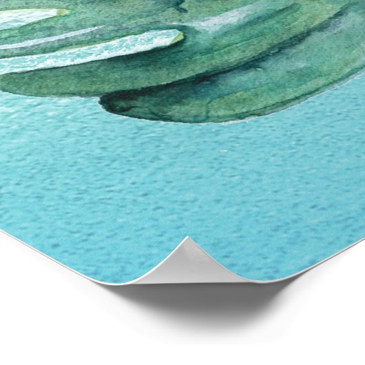 Tropische bruiloft Welkomstbord Poster (Hoek)