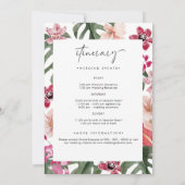 Tropische bruiloft welkomstbrief (Achterkant)