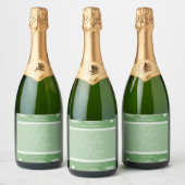 Tropische bruiloft wijn label set sparkling wijnetiket (Flessen)