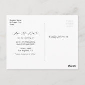 tropische bruinkoolbruiloft met uitzondering van d briefkaart (Achterkant)