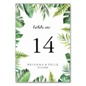 Tropische bruinkoolkalligrafie op bestemming kaart (Achterkant)