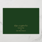 Tropische Brunch en Bubble Vrijgezellenfeest Gold Folie Uitnodiging (Achterkant)