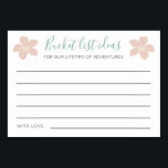Tropische Bucket List Ideeën Gastboek Trouwen Kaart<br><div class="desc">Deze prachtige tropische gebladerte bucketlist kaarten zal de perfecte aanvulling op uw bruiloft receptie of bruids / koppels douche en is een uniek gastenboek idee.</div>