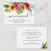 Tropische budgetbladeren We hebben nieuwe thuisbew Notitiekaartje (Voorkant / Achterkant)