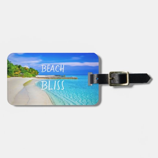 Tropische buikblaasjes bagagelabel (Voorkant horizontaal)