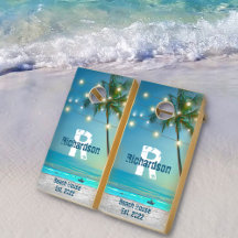 Tropische buikmonogram palm Trees String Lights