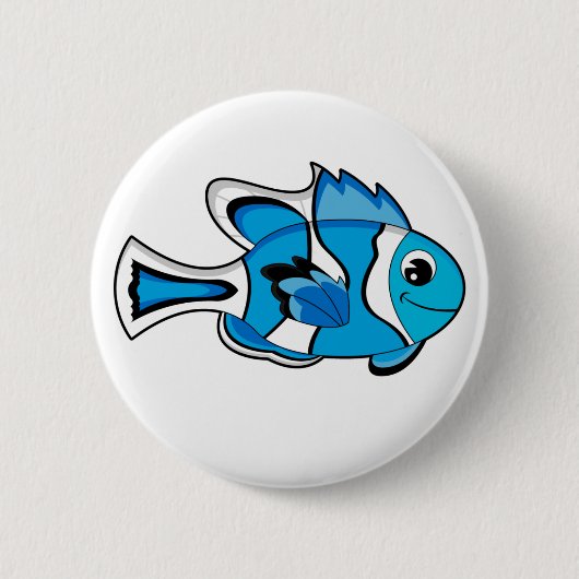 Tropische Button van Cute Tropical Fish (Voorkant)