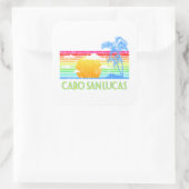 Tropische Cabo San Lucas Vierkante Sticker (Tas)