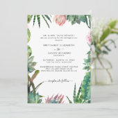 Tropische cactus Bride ouders die op de lijst staa Kaart (Staand voorkant)