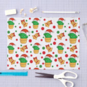 Tropische Cactus Kerstmis Tissuepapier (Craft)
