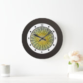 Tropische Cactus Plant Moderne Cijfers Grote Klok (Huis)