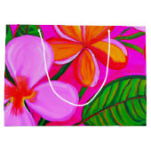 Tropische cadeau groot cadeauzakje (Achterkant)