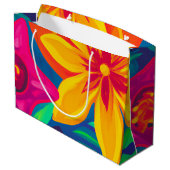 Tropische cadeau groot cadeauzakje (Achterkant Gekanteld)