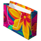 Tropische cadeau groot cadeauzakje (Voorkant Gekanteld)