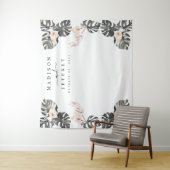 Tropische Calla Lily Trouwfoto Achtergrond Wandkleed (In situ)