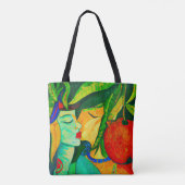 Tropische canvas tas (Achterkant)