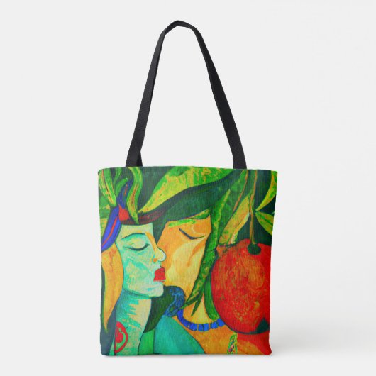 Tropische canvas tas (Achterkant)