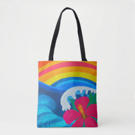 Tropische canvas tas