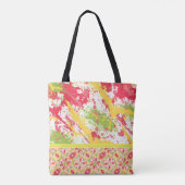 Tropische Canvas tas met Bright verf (Achterkant)