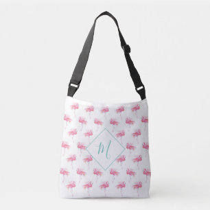 Tropische Canvas tassen van Flamingo Monogramed