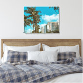 Tropische canvasprint met uitgerekte afbeelding canvas afdruk (Insitu (Slaapkamer))