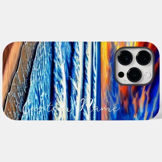 Tropische Caraïbische Sunset Over Clear Ocean Case-Mate iPhone Case (Achterkant (horizontaal))