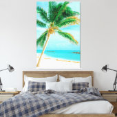 Tropische Caribische eilandengroep Canvas Afdruk (Insitu (Slaapkamer))