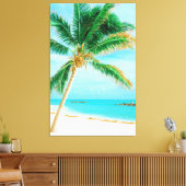 Tropische Caribische eilandengroep Canvas Afdruk (Insitu (Woonkamer))