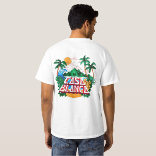 Tropische "Casa Blanca" T-shirt