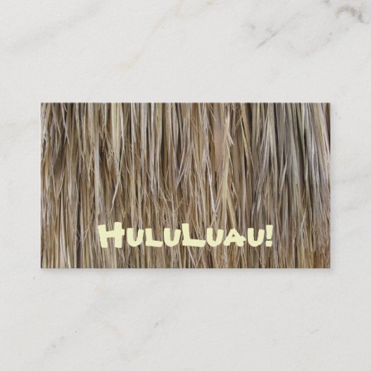 Tropische catering_Authentic Hawaiian Dance Lessen Visitekaartje (Voorkant)