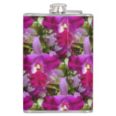 Tropische Cattleya Orchid Flower Heupfles (Achterkant)