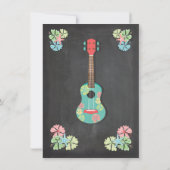 Tropische Chalkboard Luau Baby Douche uitnodiginge Kaart (Achterkant)