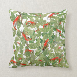 Tropische Cherry Shrimp Aquarium Pet Green Foliage Kussen