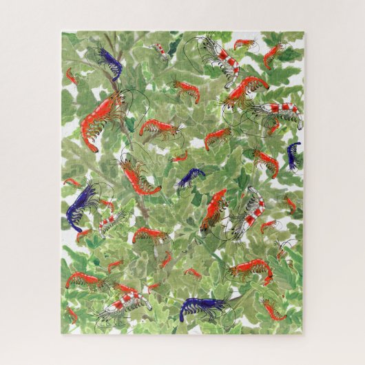 Tropische Cherry Shrimp Aquatic Pet Aquarium Hard Legpuzzel (Verticaal)