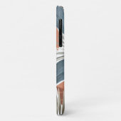 Tropische Chic Bronzen Turquoise Moderne Bloempatr Case-Mate iPhone Case (Achterkant/links)