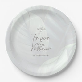 Tropische Chic bruiloft Vrijgezellenfeest Papieren Bordje