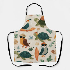 Tropische Chill All-Over Print Schort Cadeau