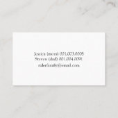 Tropische chill ontspannende gator visitekaartje (Achterkant)