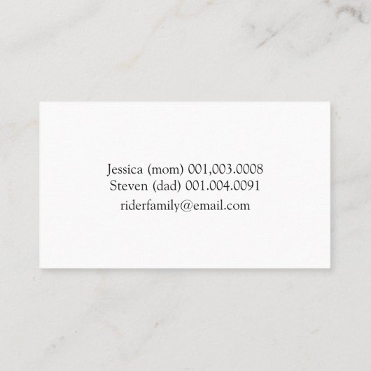 Tropische chill ontspannende gator visitekaartje (Achterkant)